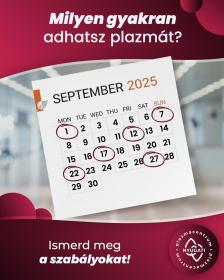 Milyen gyakran adhatsz plazmát?