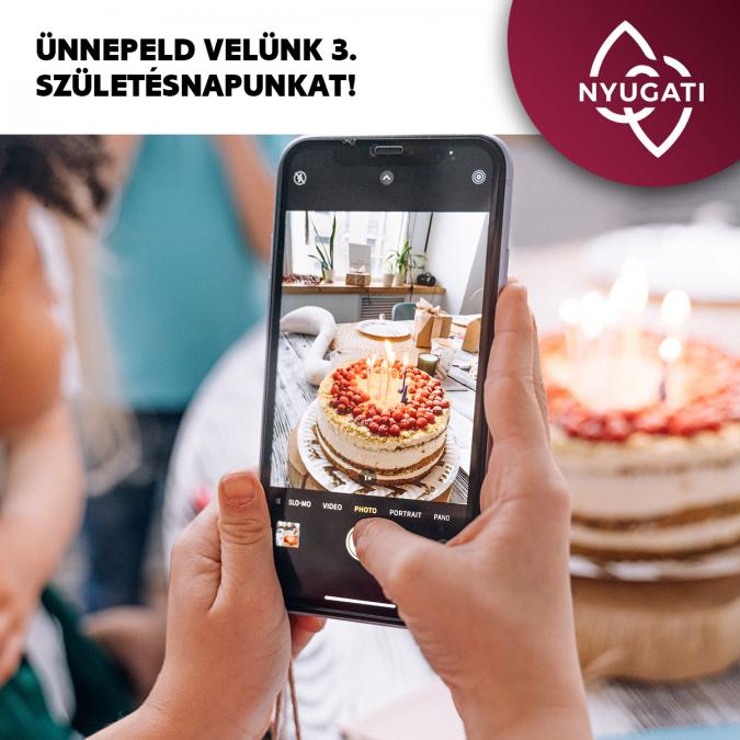 Ünnepeld velünk a 3. születésnapunkat!