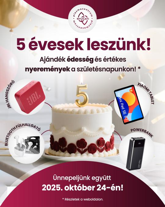 5 évesek leszünk!