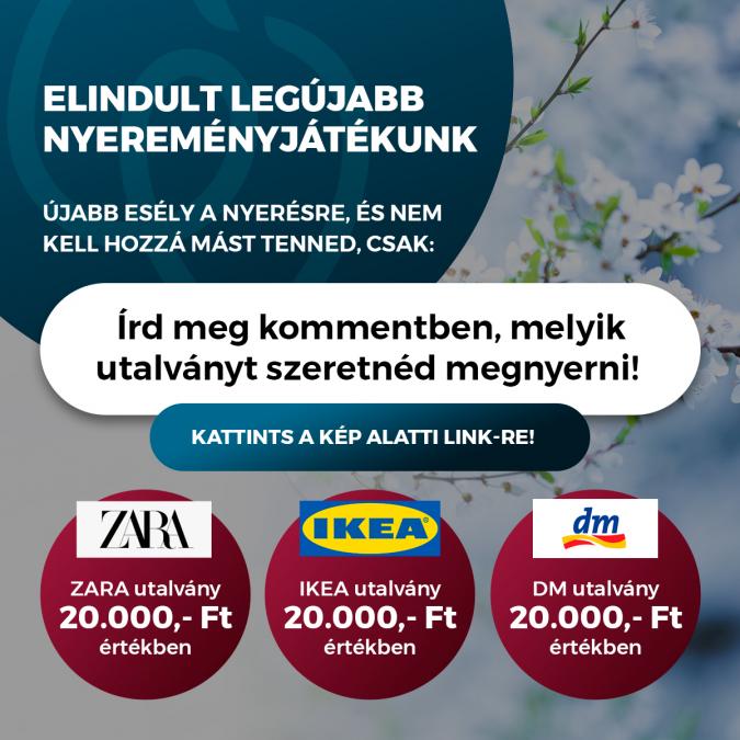 ELINDULT LEGÚJABB NYEREMÉNYJÁTÉKUNK!