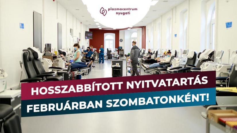 Hosszabbított Nyitvatartás Februárban Szombatonként!